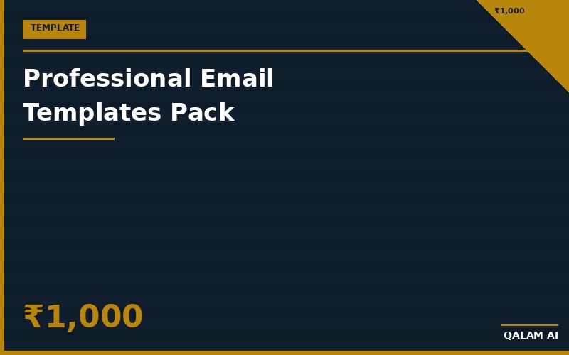 Professional Email Templates Pack