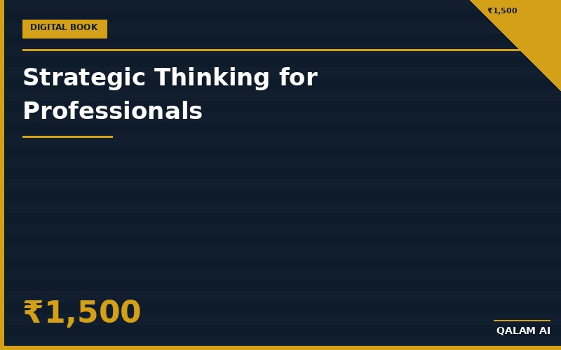 Strategic Thinking for Professionals