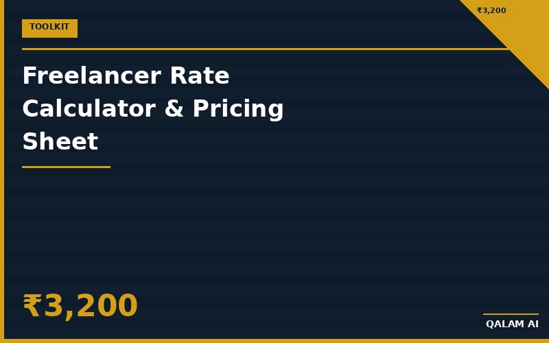 Freelancer Rate Calculator & Pricing Sheet