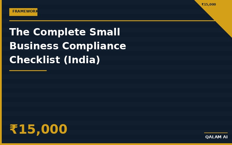 The Complete Small Business Compliance Checklist (India)